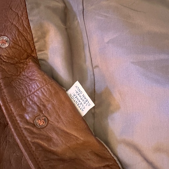 Vintage Brown Leather Women's Jacket - Picture 9 of 10